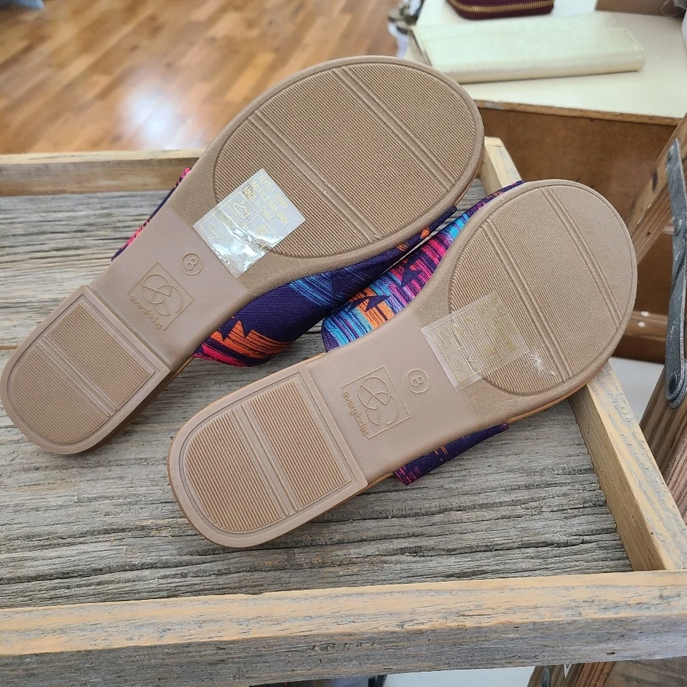 Everglades Colorful Sandals Size 8